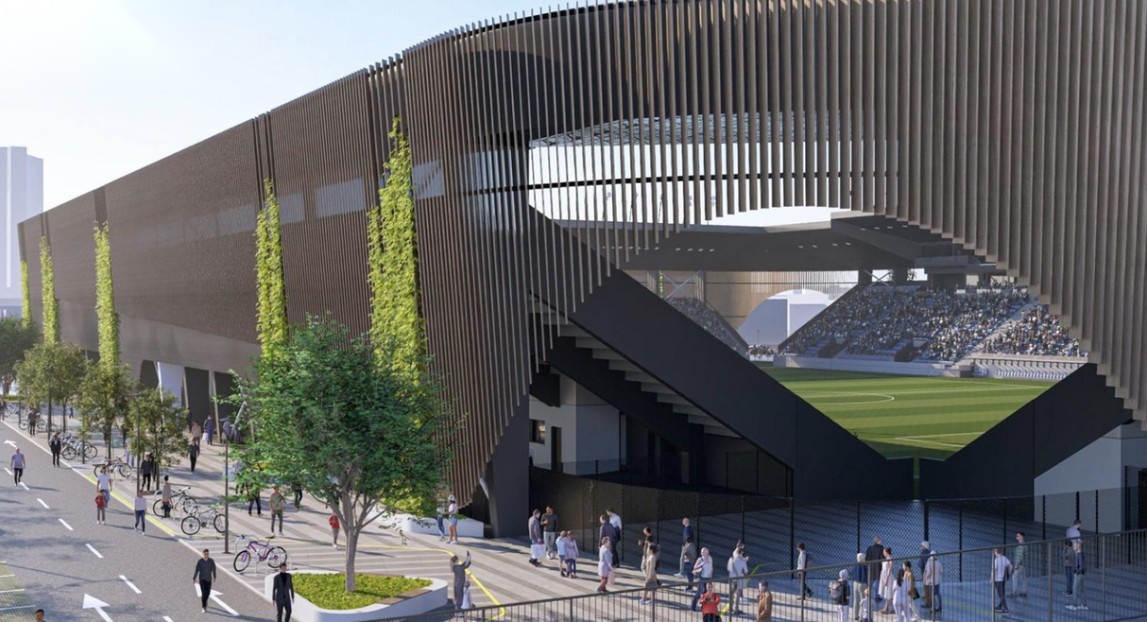 Rekonstrukcija stadiona Kranjčevićeva – dnevna vizualizacija ulaza